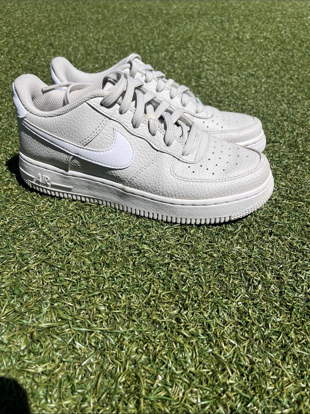 Nike off white Air Force One’s Low-Top Leather Sneakers